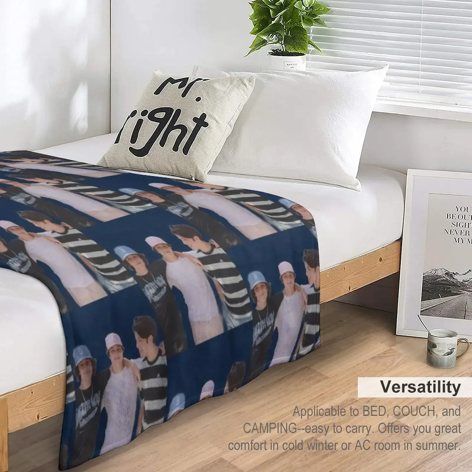 Триплеты Sturniolo! Одеяло Модные диваны Декоративные Одеяла