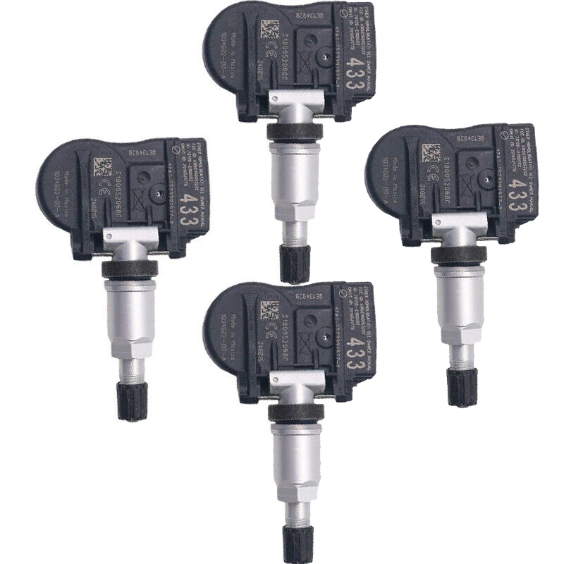 

1 Set of 4 TPMS 433Mhz Tire Pressure Sensors for Tesla Model S Model X Model 3 1034602-00-A 103460200A