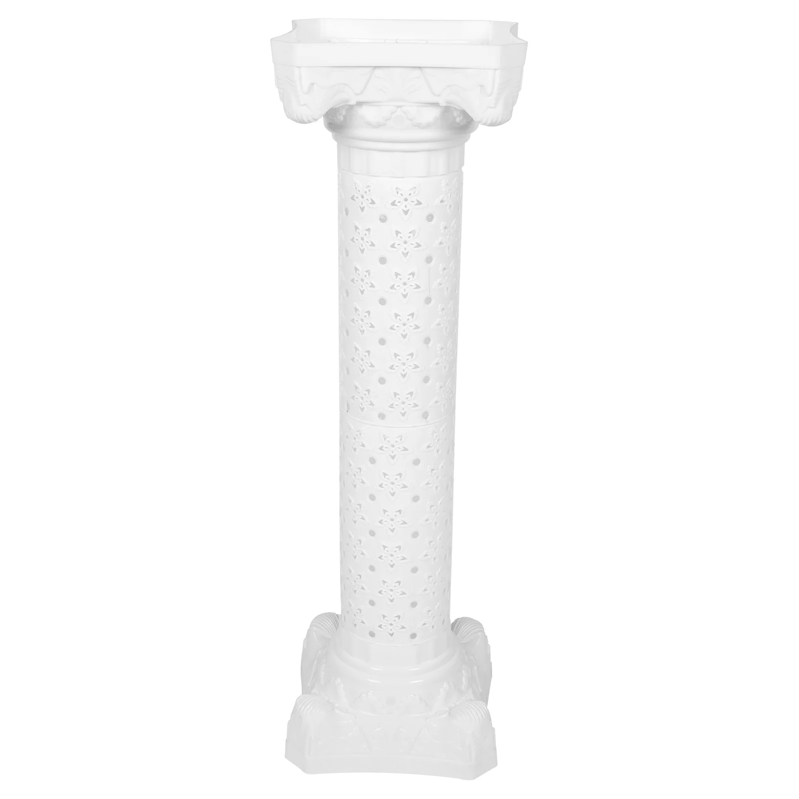 

Roman Column Outdoor Table Decor Welcome Area Wedding Pillar Flower Vase Supplies Plastic Hollow Road Guide