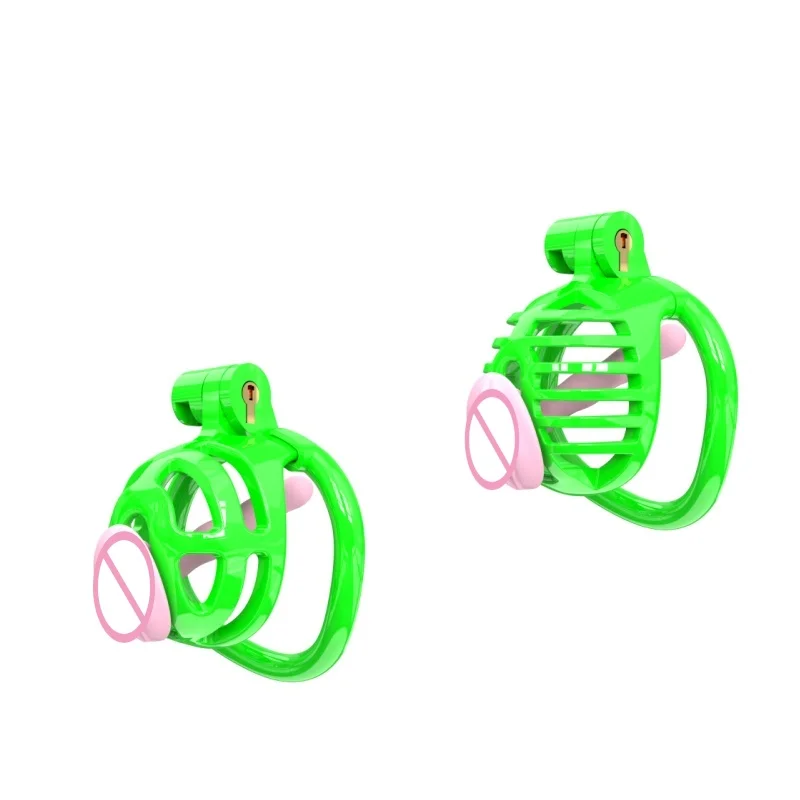 Эротические мужские кольца 5 размеров с зеленым замком в виде кобры