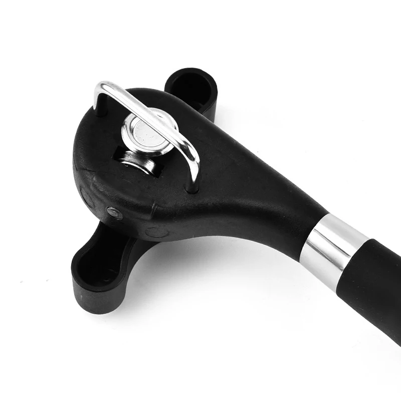 can opener safety hand actuated can opener side cut easy grip manual opener knife for cans lid kitchen accessories gadget bk free global shipping