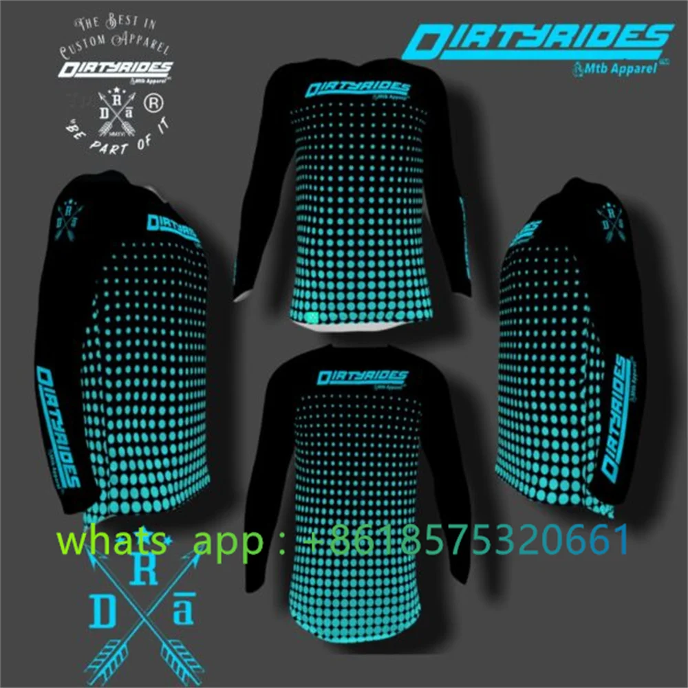 Мужская футболка для горного велосипеда мотоциклетная мотокросса езды на горном