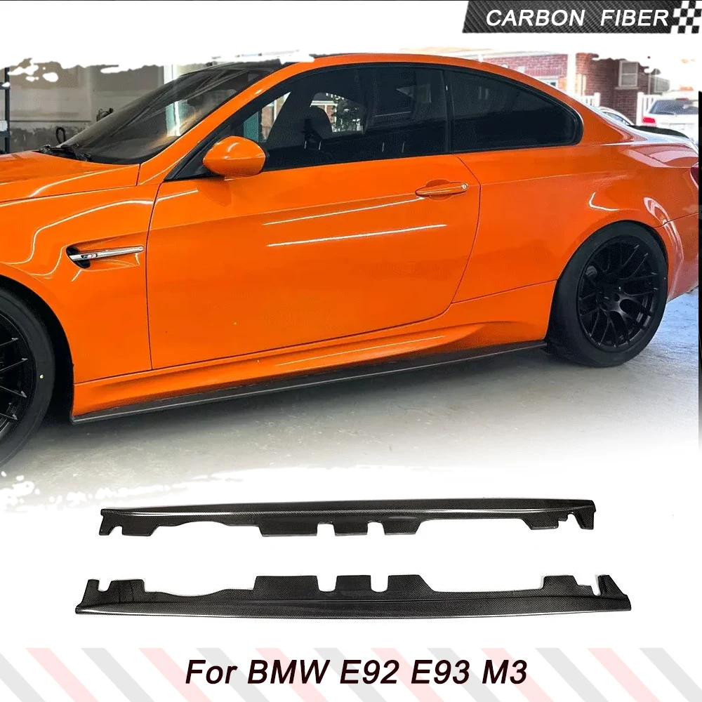 

Удлинители боковых юбок из углеродного волокна для BMW 3 серии E92 E93 M3 2008-2013 гг., удлинители боковых панелей, фартук, комплекты кузова