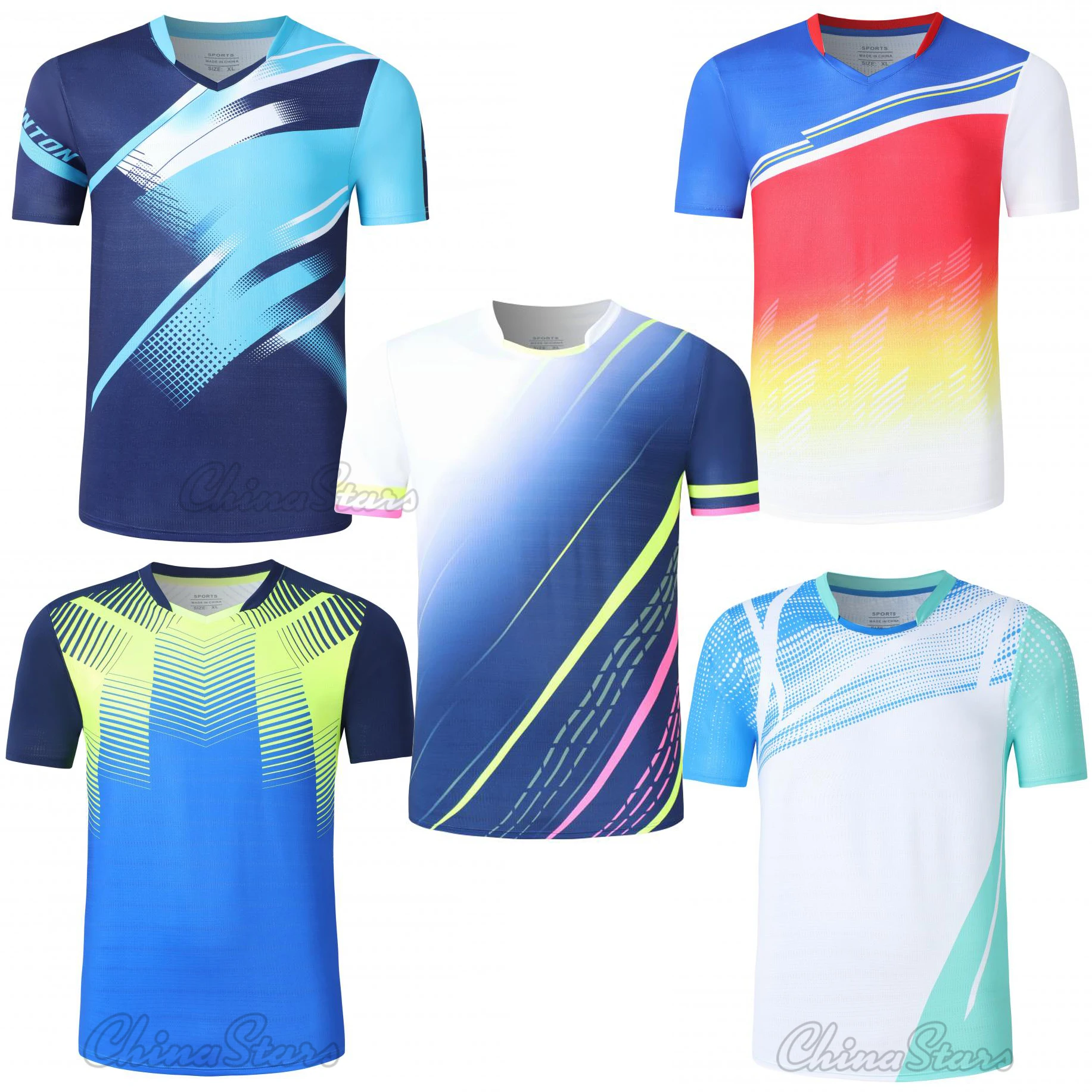 

Новые спортивные теннисные майки для мужчин и женщин, детские футболки для бадминтона для мальчиков, футболка для настольного тенниса, спор...