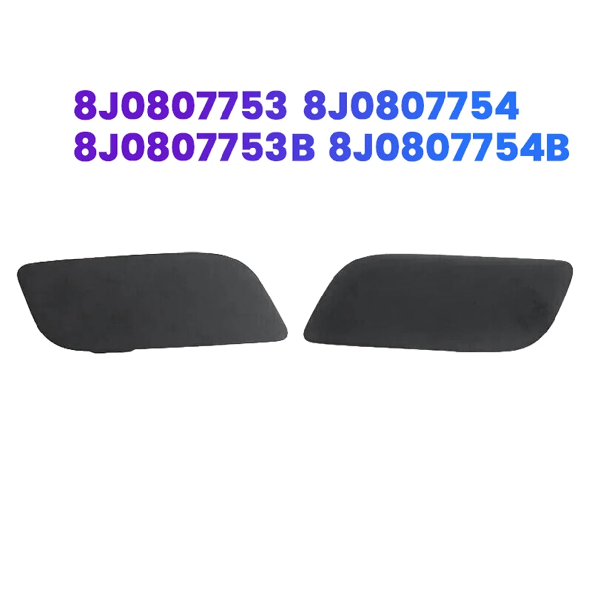 1 пара передняя крышка омывателя для Audi TT TTS 8J3 8J9 2007-2014 8J0807754B 8J0807753