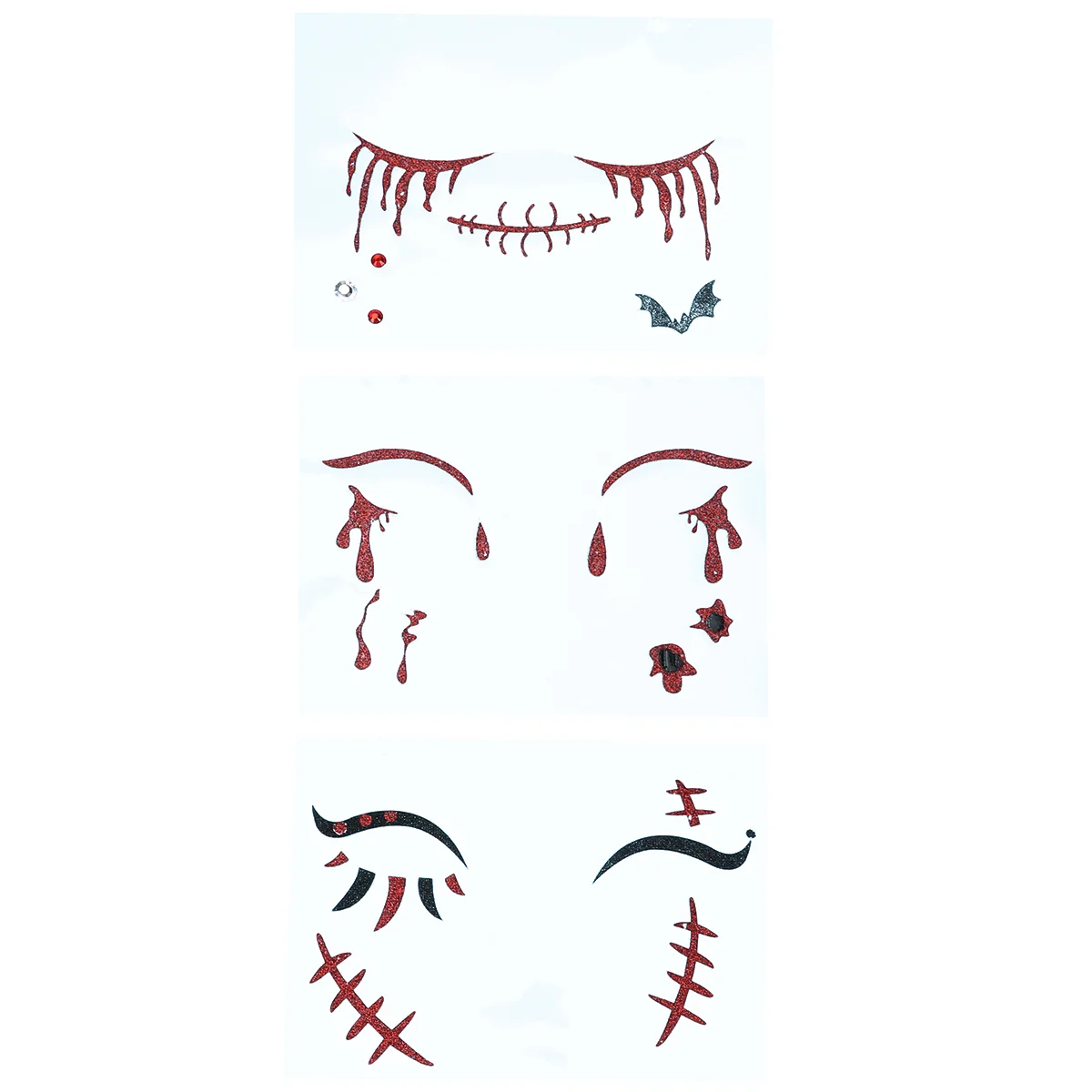 

3 шт., наклейки для лица на Хэллоуин