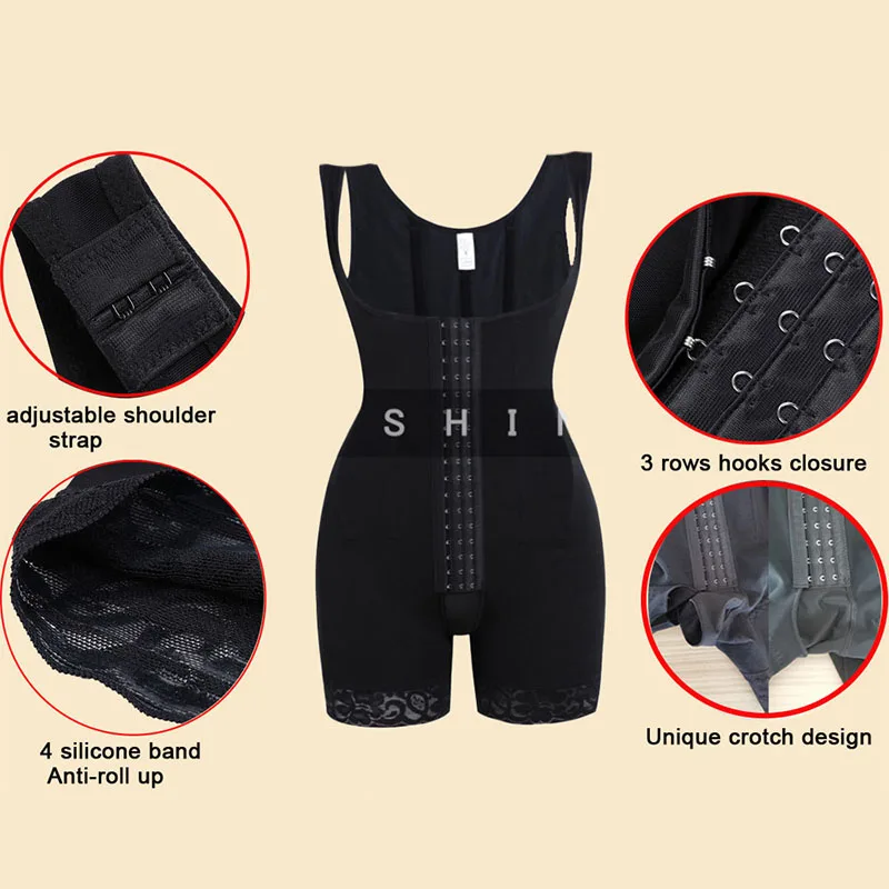 Shapewear Women Tummy Control Fajas Colombianas Reductoras Корсет Waist Trainer Body Shaper Girdle Slimming Corset Butt Lifter