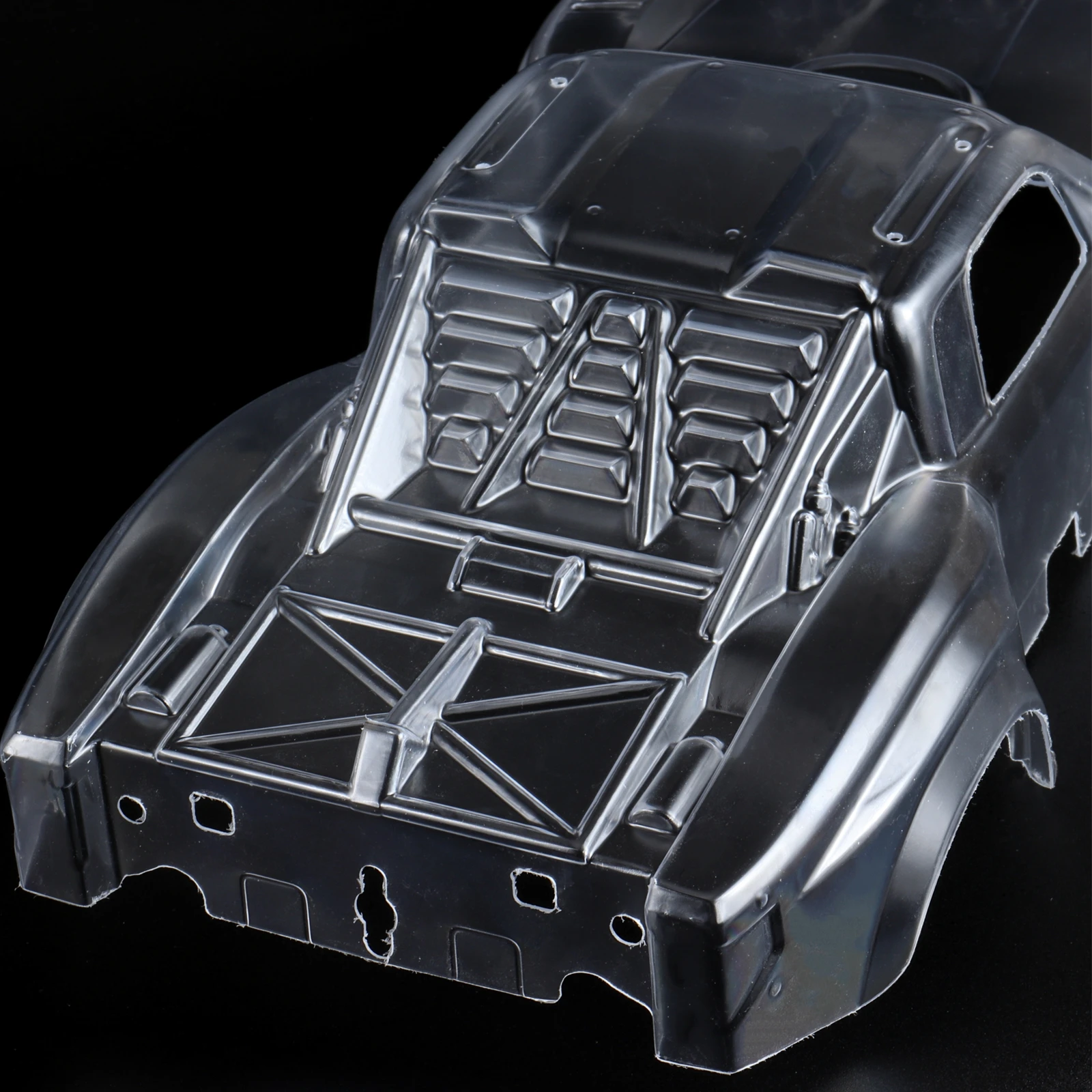 Фото HooCrawler 1/14 RC Truk Bodyshell Pre-Cut Clear Pickup Body Shell Kit с наклейкой для радиоуправляемого грузовика Arrma Mojave Grom в масштабе 1/14 №4