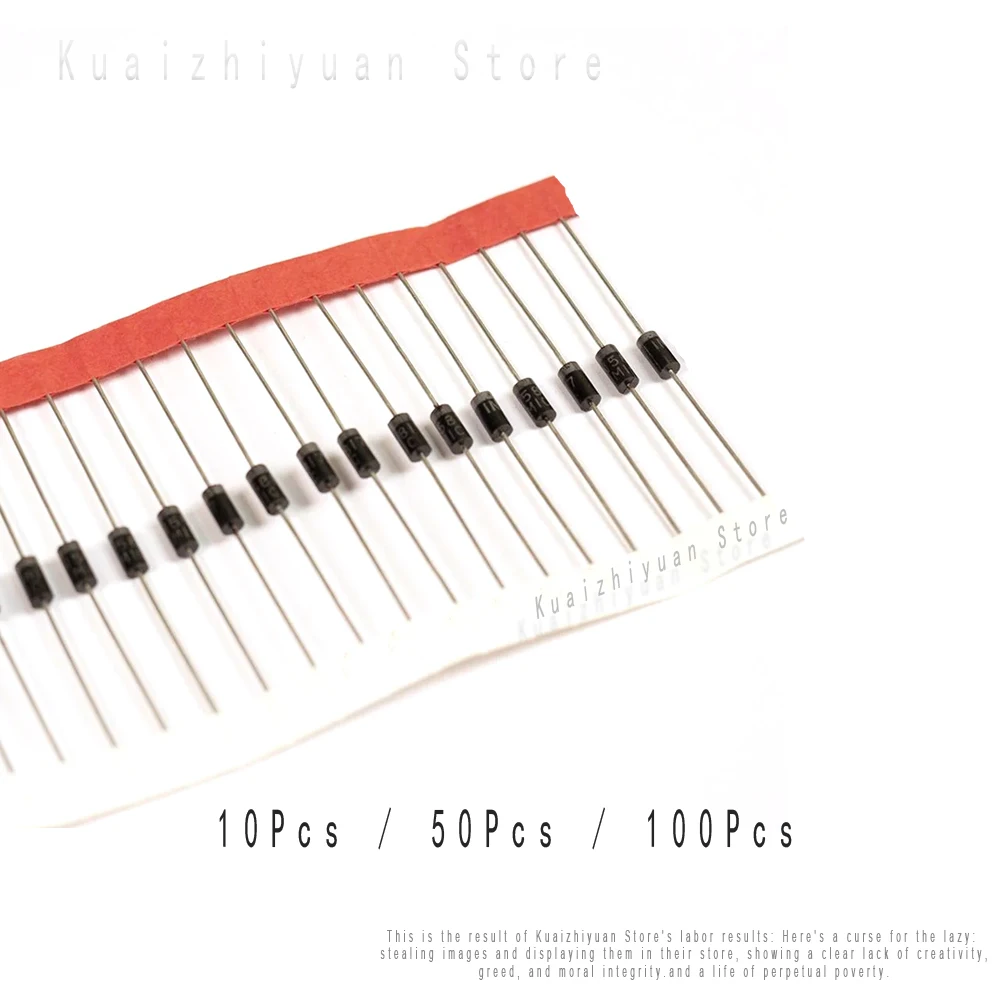 100 шт. 1N4007 1N5819 1N4001 UF4007 FR107 FR157 FR207 1N4004 1N4937 HER107 RL207 1N5817 1N5399 DO-41 RL204 RL205 RL257 FR102