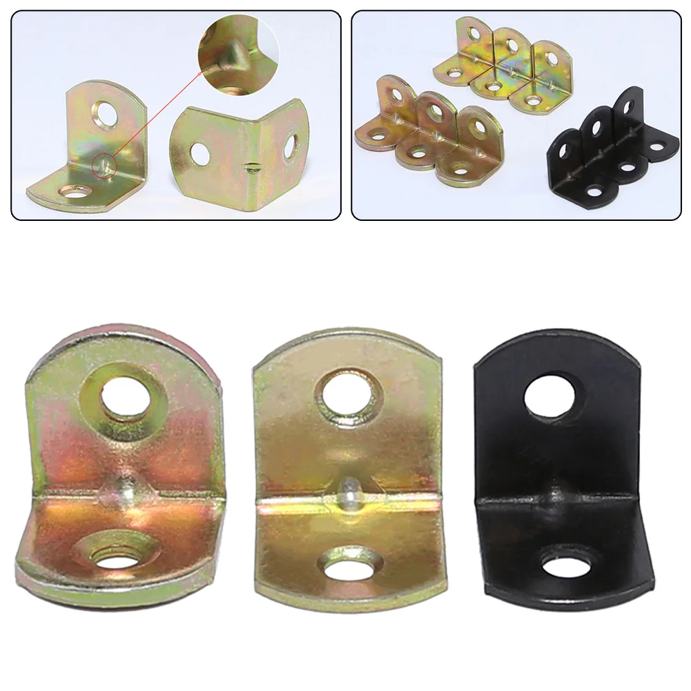 

10pcs 19MM Right Angle Bracket L-Shaped Gusset Connection Fixed Repair Metal Part 90 Degree Right Angle Fixing Frame Welding