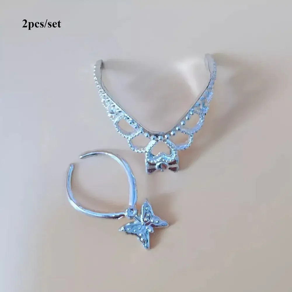 Кукольные модные вечерние серьги ожерелья короны браслет ювелирные изделия