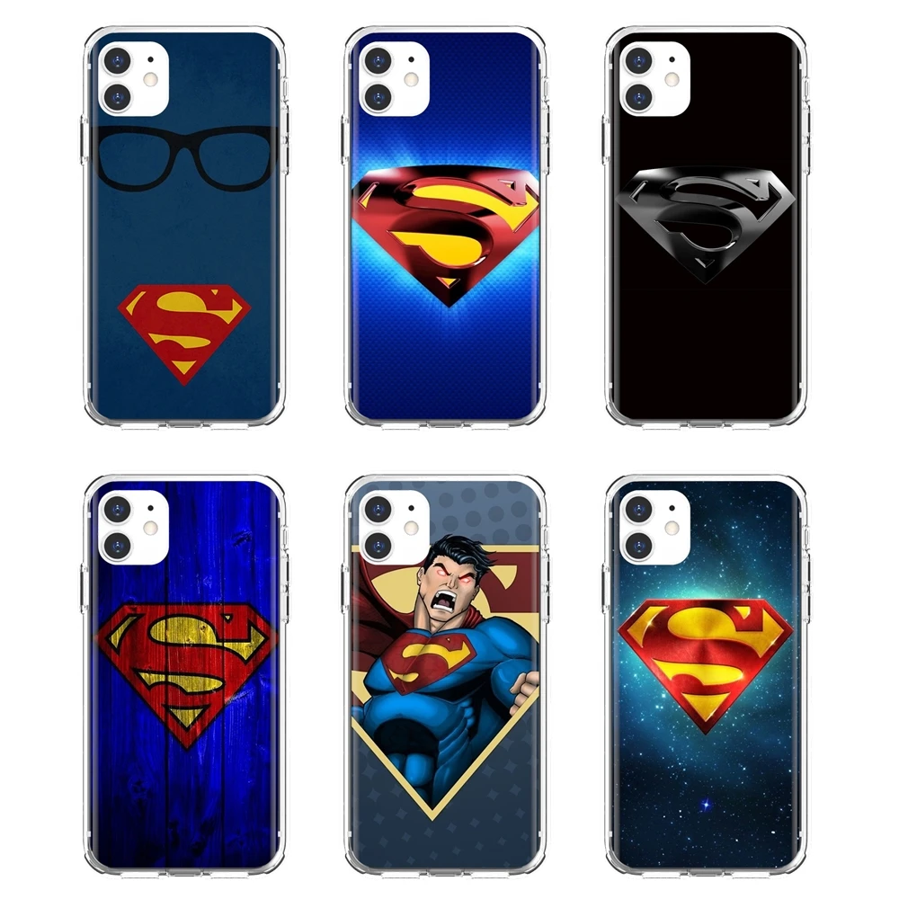 Мягкие прозрачные чехлы с логотипом Супермена для iPod Touch 5 6 Xiaomi Redmi S2 Pro 5A Pocophone F1 LG G6