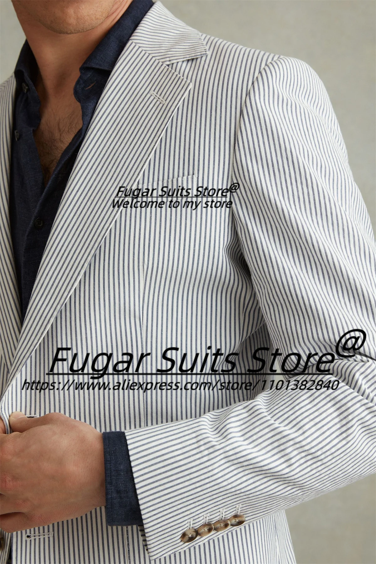 Мужские костюмы в белую полоску облегающие деловые смокинги для жениха с