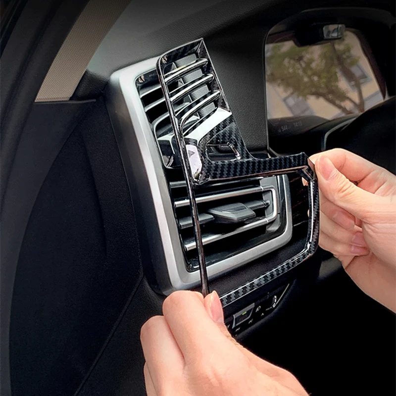 

Декоративная крышка для автомобильной приборной панели кондиционера, наклейка на вентиляционное отверстие, аксессуары для стайлинга интерьера для BMW X5 G05 2018-2022