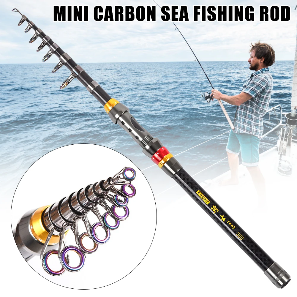

Fishing Rod Carbon Fiber,Mini Telescopic Casting Fishing Rod,1.8/2.1/2.4/2.7/3.0/3.6M Spinning Ultralight Pole For Travel Sea
