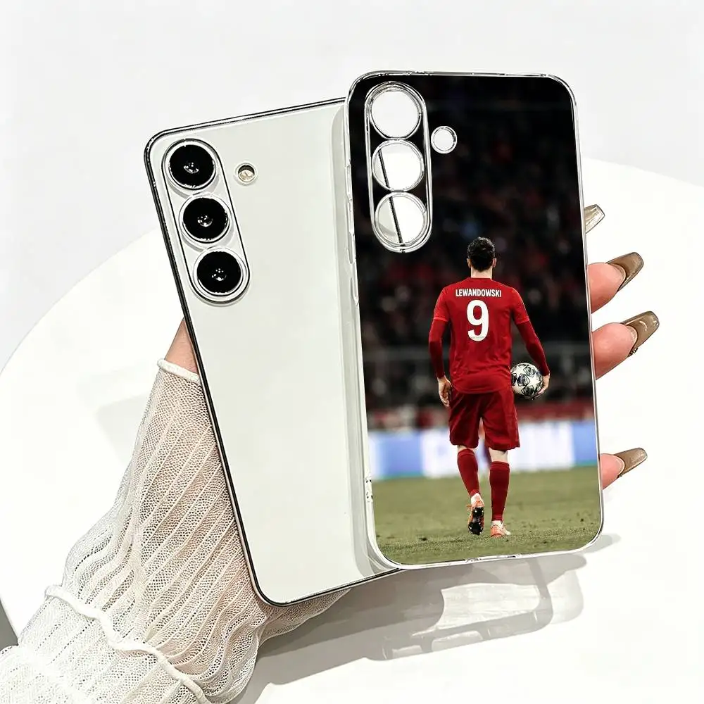 Фото Чехол для телефона Football R-Robert Lewandowski, прозрачный силиконовый мягкий чехол для Samsung A10,12,20,21S,30,31,40,50,51,52,70,71 №5