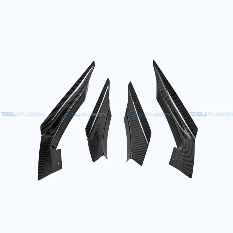 Фото Для Mitsubishi EVO10 CZ4A 2008-2016: передний бампер в стиле VRS Wide Ver Hyper Canard, 10 шт. (только для комплекта VRS Wide Body Kit) №3