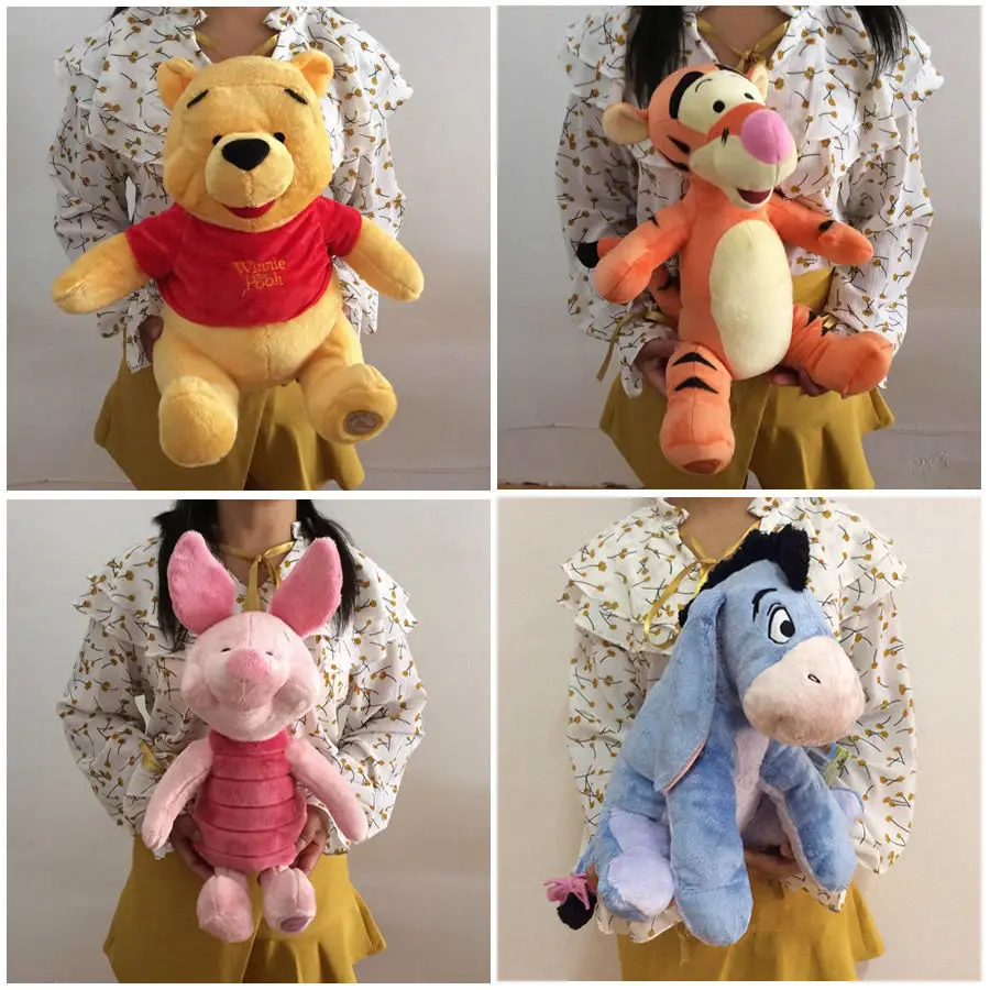 

Disney Plush Toy Winnie The Pooh Piglet Tigger Donkey Kangaroo Bean Doll Family Decoration Children's Christmas Birthday Gift