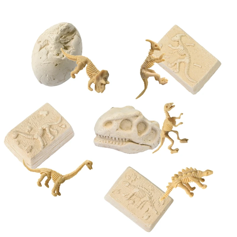 

5In1 Dinosaur Skeleton Dig Excavation Kit For Kids Cience Education-Fossils Excavation Dig Toys For Kids Gifts DIY Toys