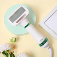 2 in 1 pet grooming hair dryer with brush pet cleaning slicker brush hot air comb for dog and cat multifunction hair comb gatos