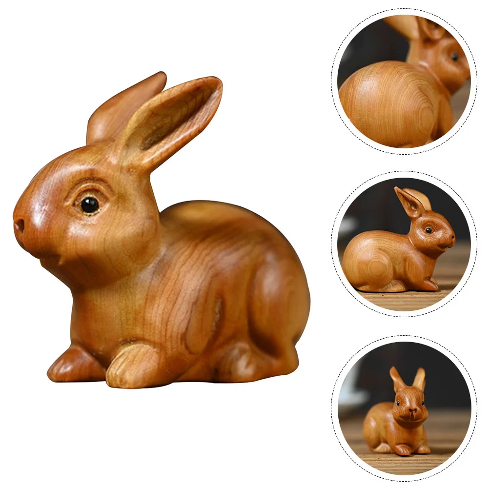 

Bunny Figurine Bunny Sculpture Home Decor Handcrafted Decor Rabbit Display Garden Bonsai Figurine