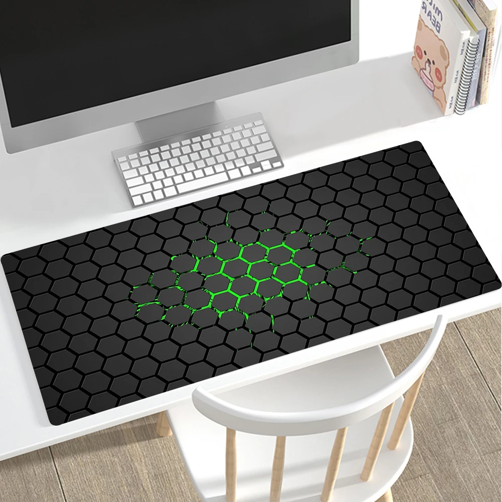 Hexagonal Honeycomb Geometric Mousepad Deskmat Gaming Accessories Large Tapis De Souris Pc Gamer Keyboard Pad Mouse Pad Mausepad