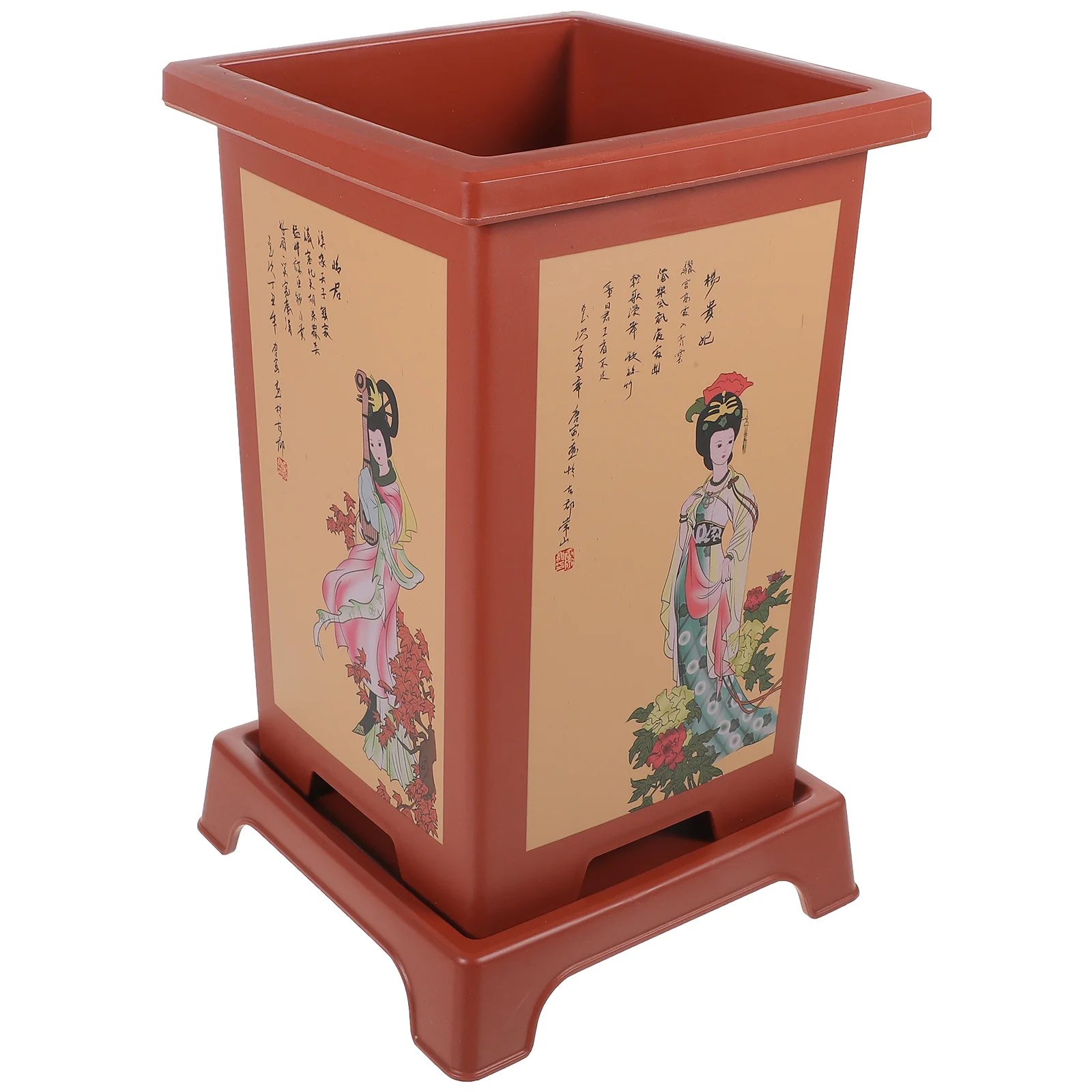 

Chinese Flower Pot Square Planters Outdoor Plants Tall Planter Pot Deep Flower Pots Outdoor Flower Pots