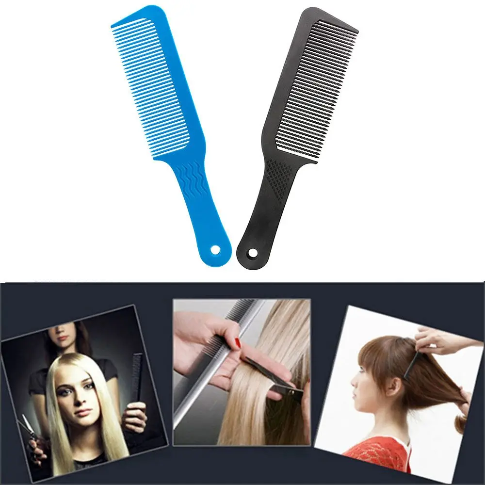

Pro 1 Pcs Carbon Antistatic 3D Hairdressing Clipper Comb Anti Slide Handle Barber Haircut Comb Stick Hair For Professional Use