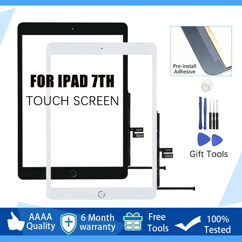 Внешний сенсорный ЖК-экран для iPad 7 7-го поколения 2019 A2197 A2200 A2198 10.2 дигитайзер