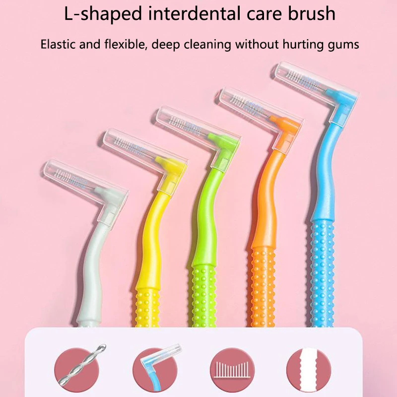 10 шт. межзубная щетка для ортодонтической чистоты между зубами микрощетка