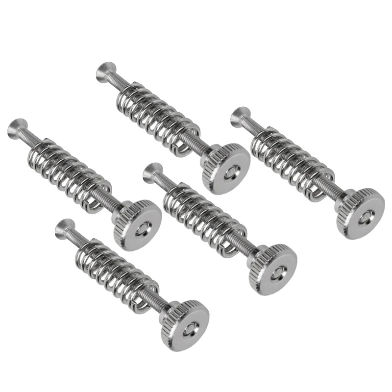 

5PCS M3 Fan Screws Desktop Computer Cooling Fan Screws Chassis Fixing Screw Set Diy Retrofitting Spring Leveling Screws