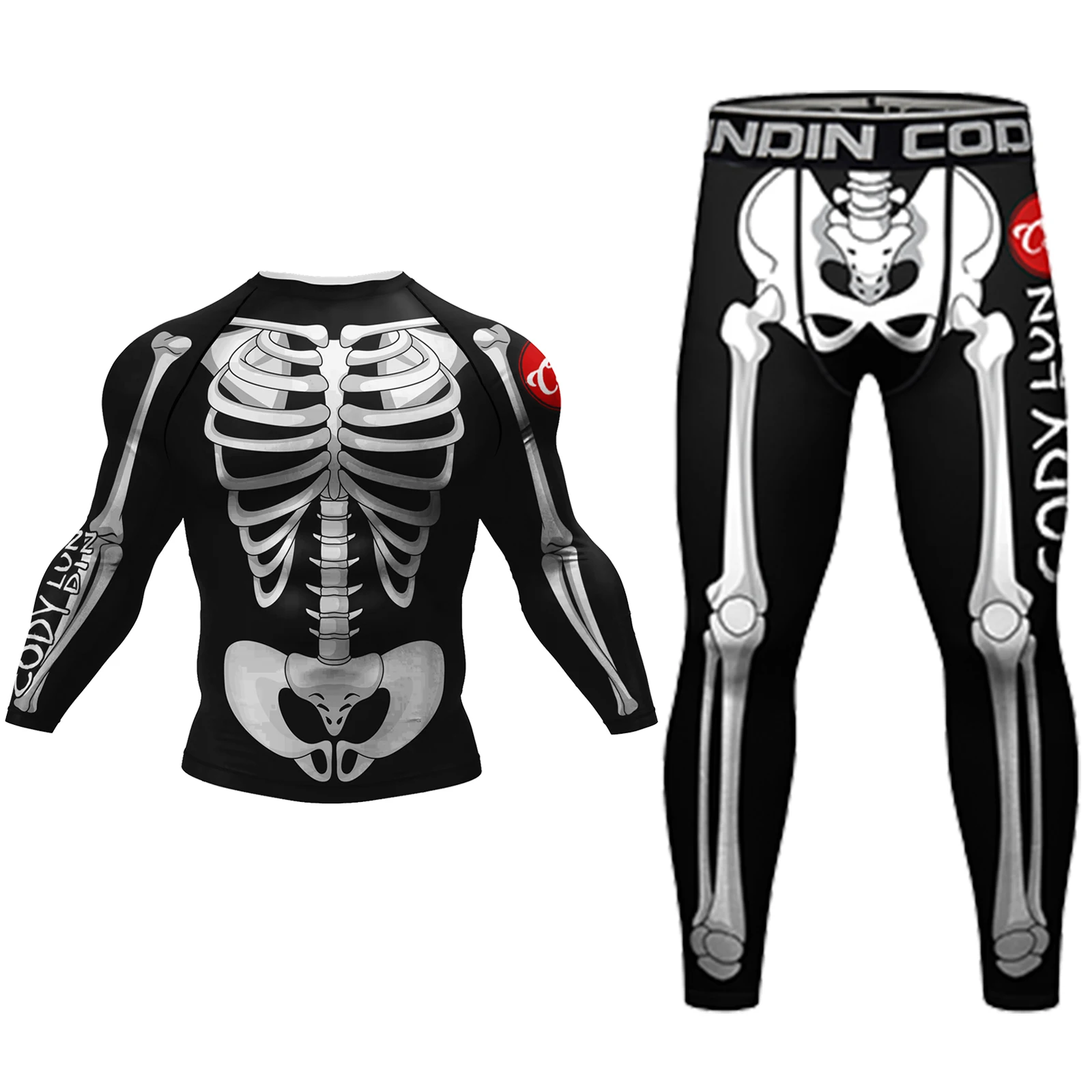 Комплект мужских эластичных компрессионных шорт рубашка для джиу-джитсу Gi No MMA