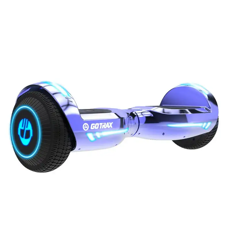 

Glide 6.5" Hoverboard for kids Ages 6-12 with Bluetooth Speaker and led lights, Purple