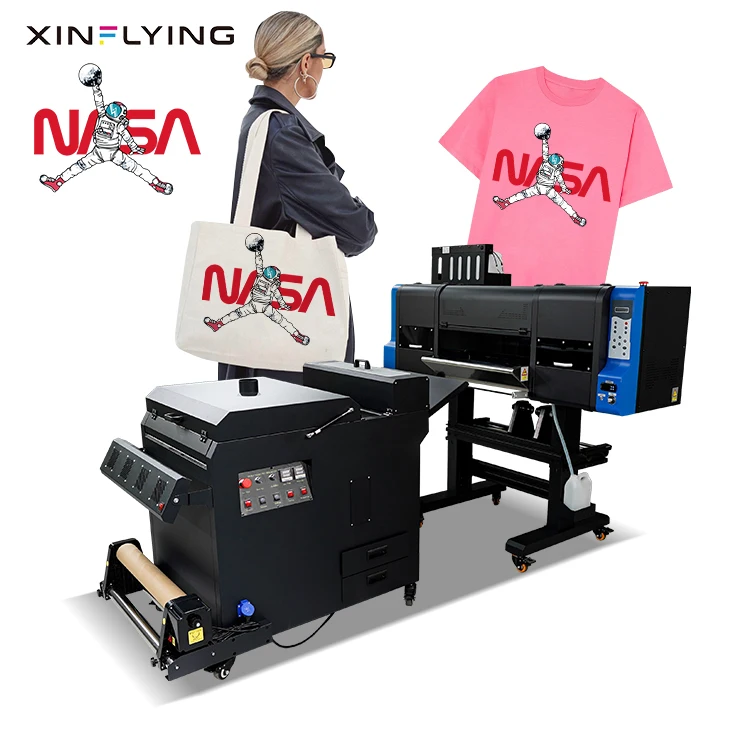 Xinflation double i3200 4720 головка 60 см dtf струйный принтер a1 с шейкером для порошка и