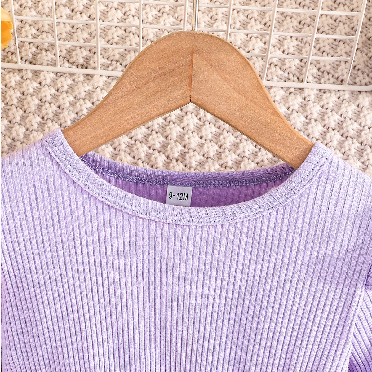 Зимнее платье для девочек 2024 с длинным рукавом оборками цветами и бантом