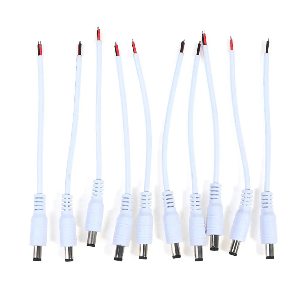 

10 шт., 2-контактный разъем питания 5,5x2,1 мм