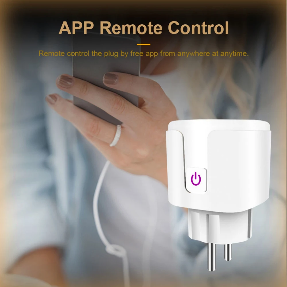 Aubess SP10 Tuya Mini Smart Plug голосовое дистанционное управление Wi-Fi розетка Alexa Google Home Yandex
