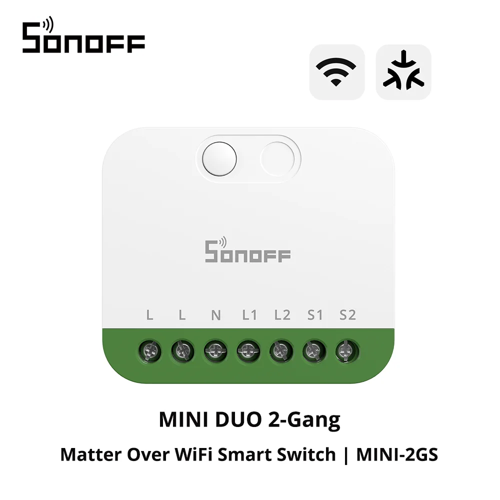 SONOFF MINI-2GS MINI DUO Умный выключатель