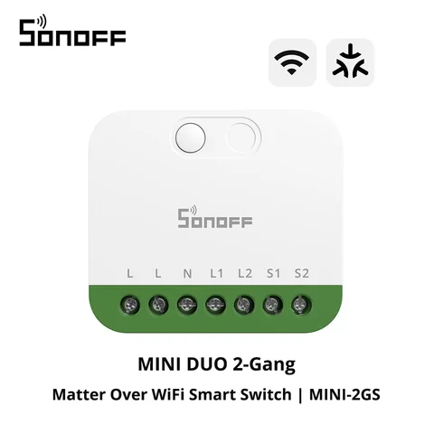 SONOFF MINI-2GS MINI DUO Умный выключатель