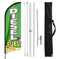 1 set diesel fuel advertisig swooper flag feather flying printed outdoor decoration banner exhibition 7 6ft%e2%9c%962 1ft sale now