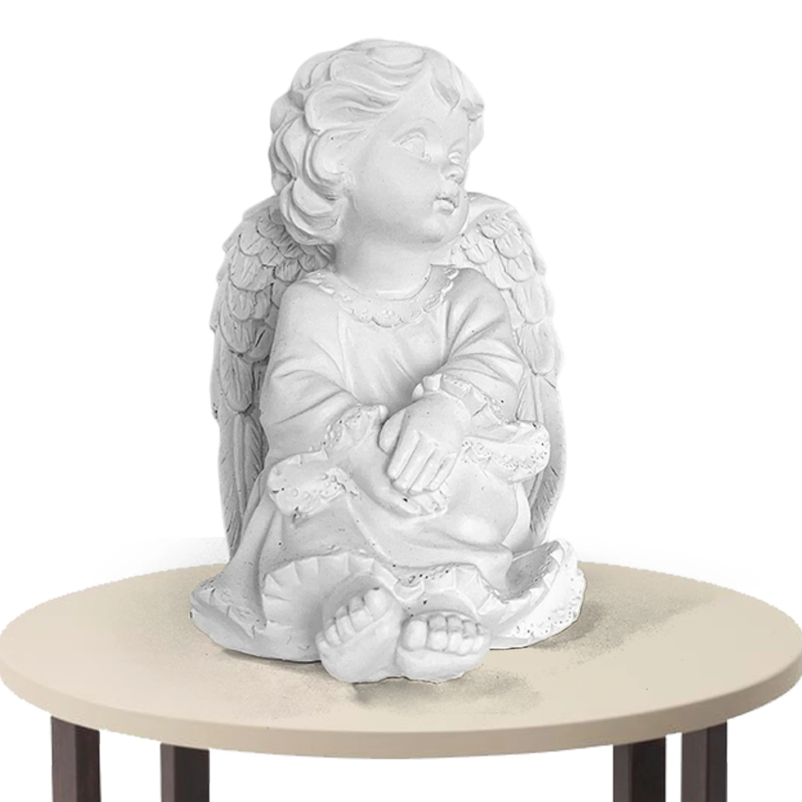 

Angel Statue Resin Winged Angel Decor Vintage Kneeling Praying Cherub Statue Resin Angel Sculpture Crafts Figurine Indoor