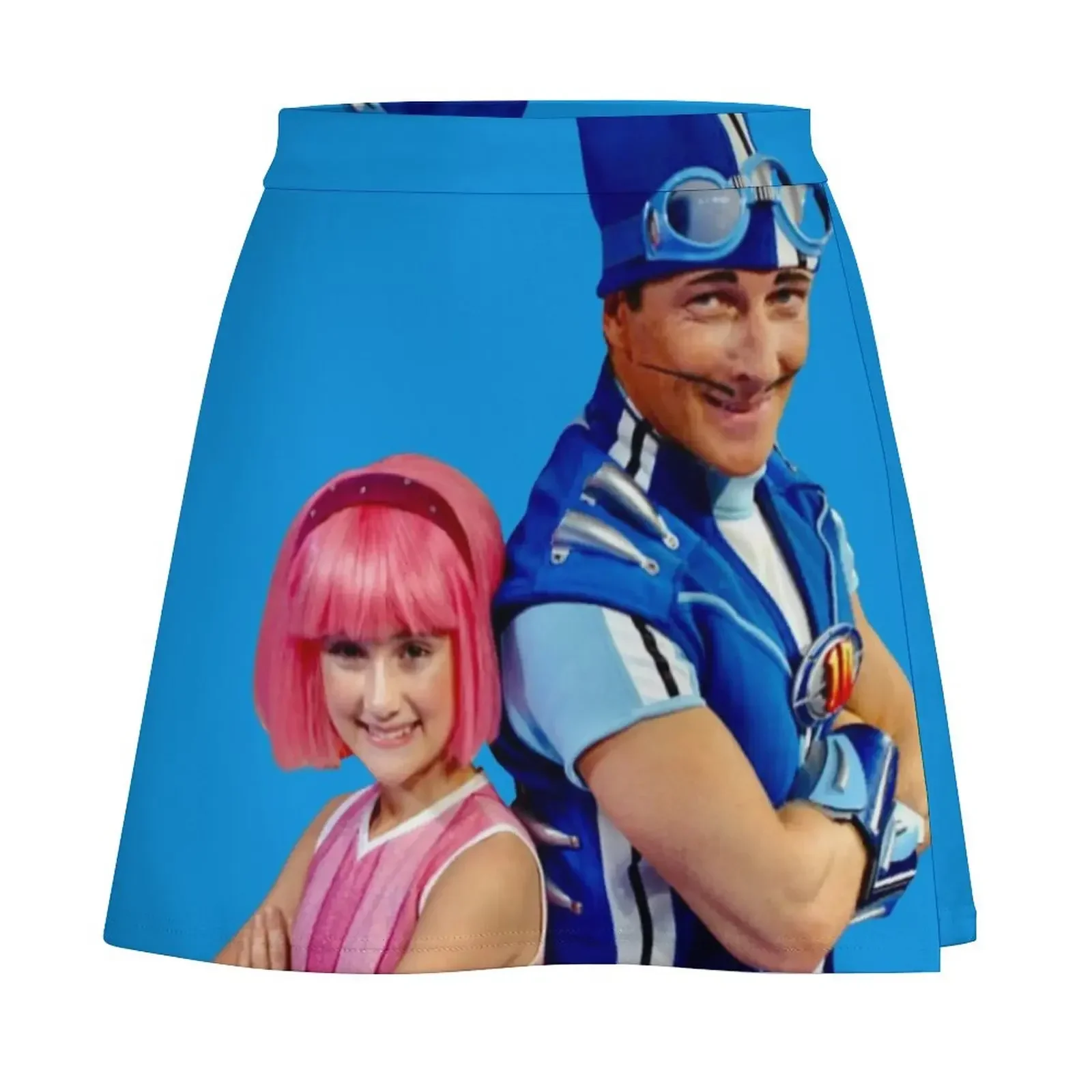 LazyTown: Stephanie &amp Sportacus Duo Design Мини-юбка модные короткие юбки летняя одежда