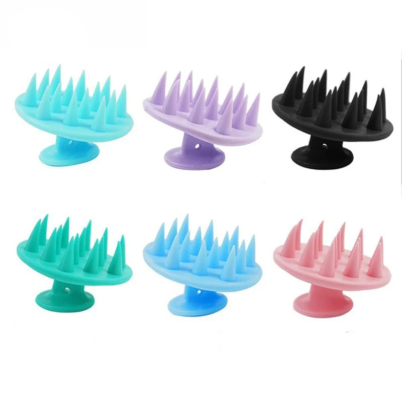 

Silicone shampoo scalp hair massager shampoo massage comb bath massage brush scalp massager hair shower brush comb care tool