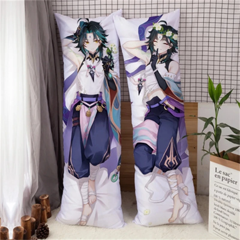Anime Genshin Impact Dakimakura Kaedehara Kazuha Xiao Tartaglia Hugging Body Pillowcase Dakimakura Double-sided Pillowcase