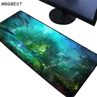 mrgbest fantasy blue underwater world palace padmouse large lockedge game player table mat natural rubber non slip mouse pad xxl