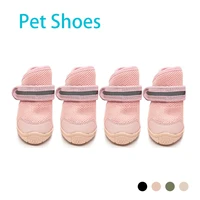 outdoor dog shoes comfortable breathable mesh fabric non slip soft soles pet sneakers spring autumn puppy running boots for dogs