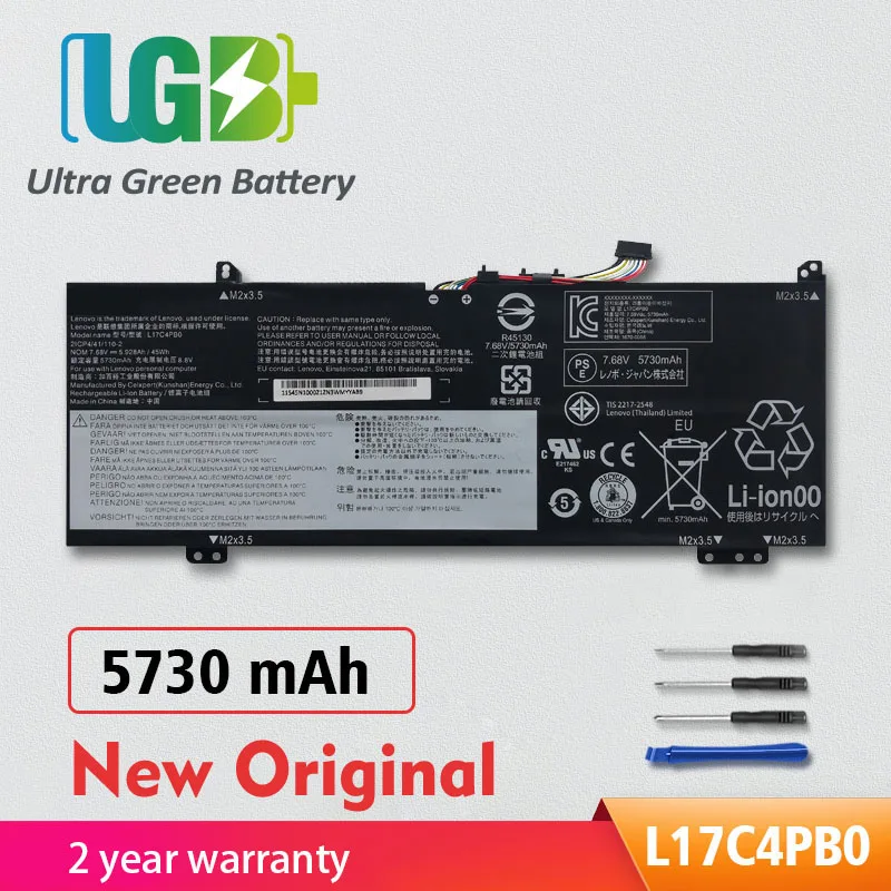 

UGB оригинальный L17C4PB0 L17M4PB0 аккумулятор для Lenovo xiaoxin Air 14ARR 14IKBR 15ARR 15IKBR Ideapad 530s-14IKB 530s-15IKB 6-14IKB