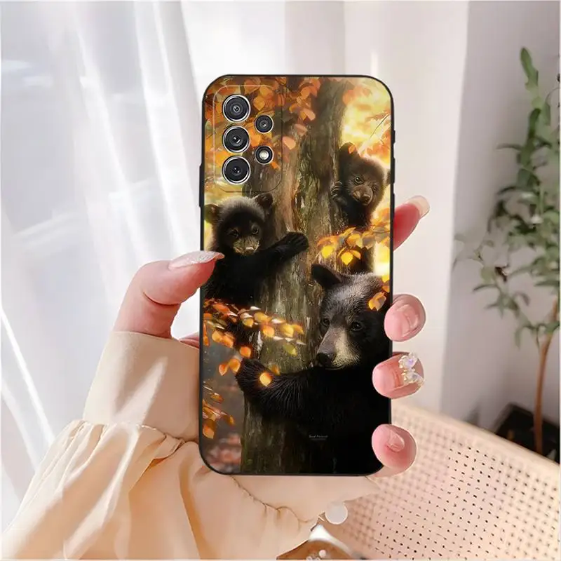 Чехол для телефона с милым мультяшным медведем Samsung M31S M30 M51 M10 M11 M20 M21 Prime S9 S8 S7 S6 Edge