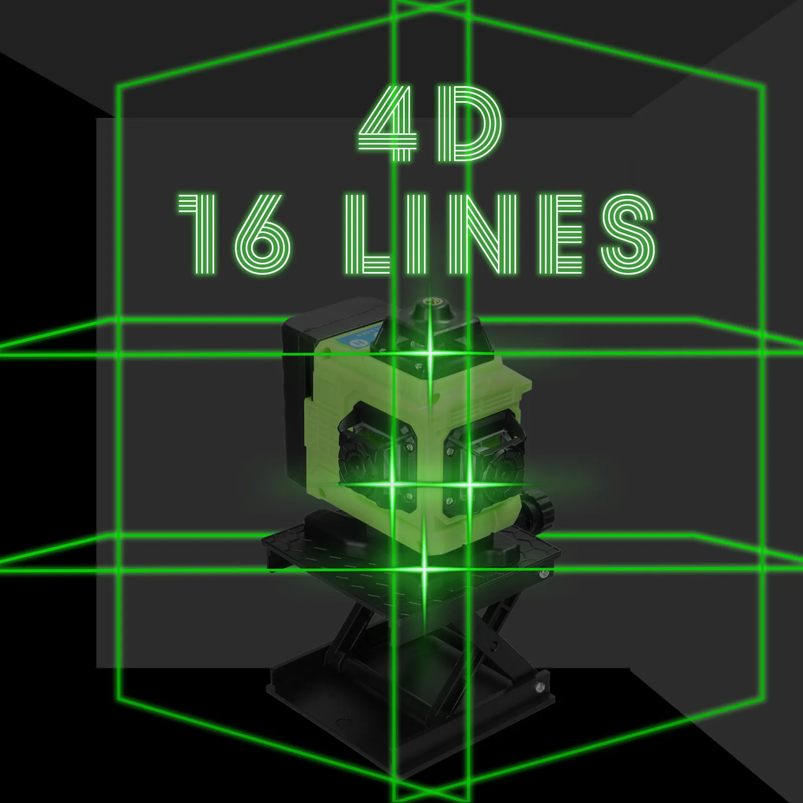 360 лазерный уровень 4D 16 линий 3 ° функция самонивелирования инструмент для