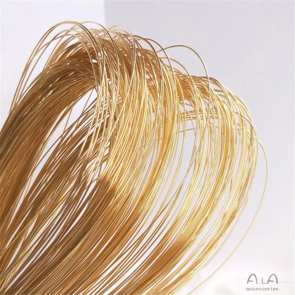 14K Gold Filled Plated Semi-hard wire not peeling gold wire manual winding diy first jewelry material